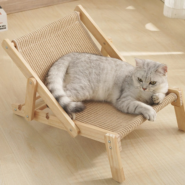 Cat Lounger Scratching Mat Adjustable Hammock